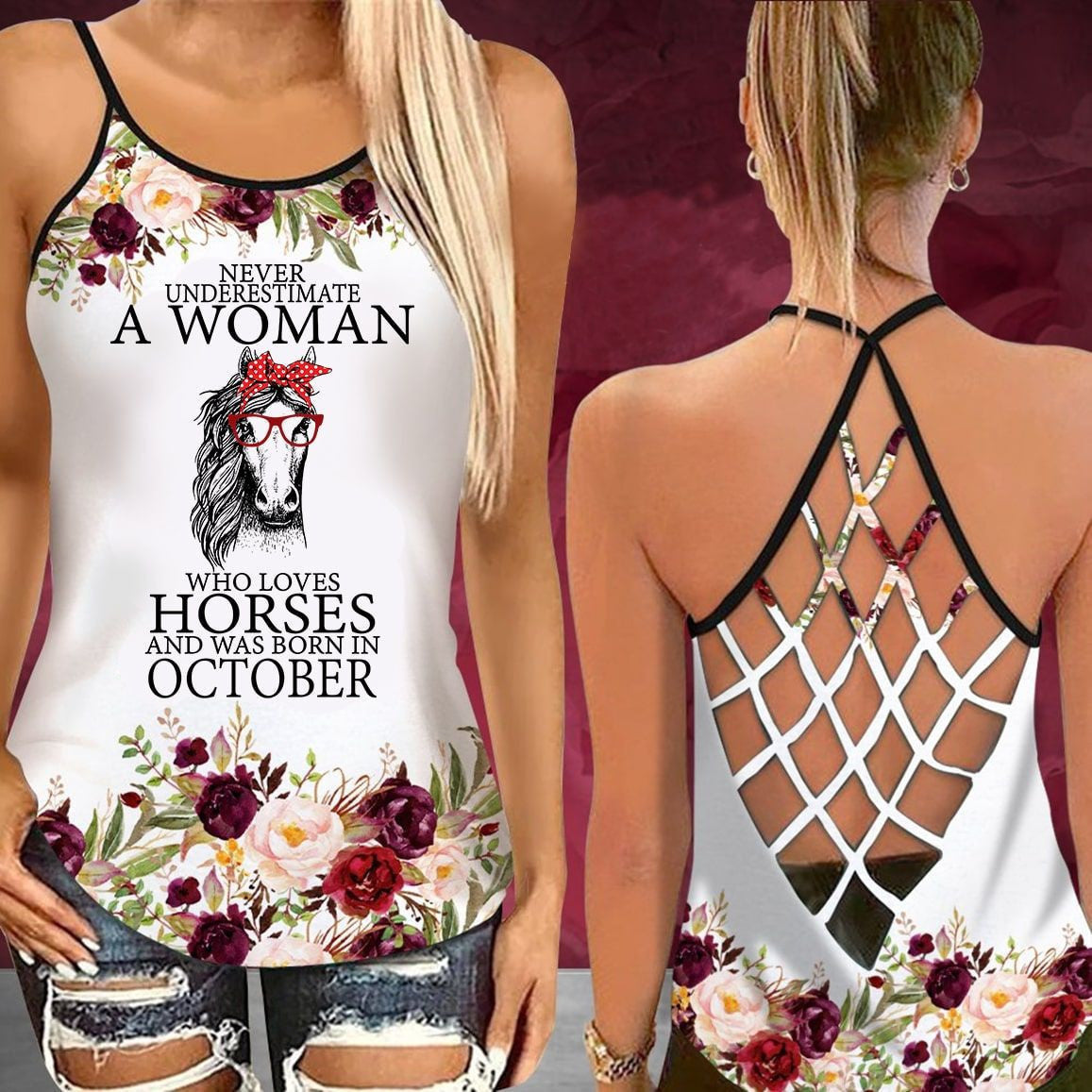 A WOMAN HORSE October Criss Cross - HR7101