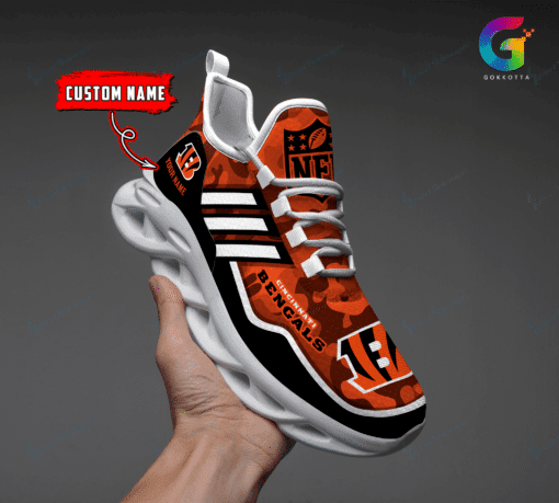 Cincinnati Bengals Personalized Yezy Running Sneakers BG326