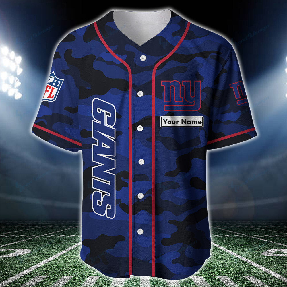 New York Giants Personalized Baseball Jersey BG206