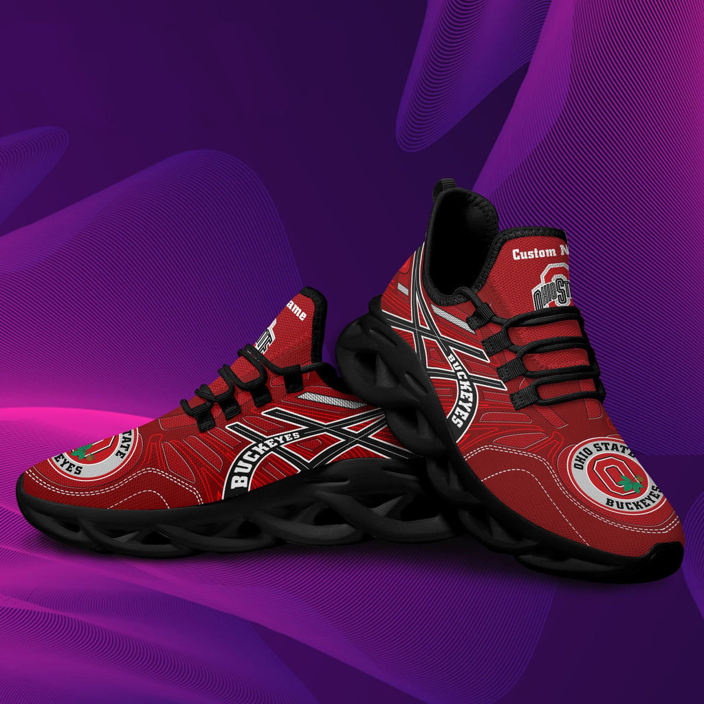 NCAAF Ohio State Buckeyes (Your Name) Max Soul Shoes Nicegift MSSR2U0