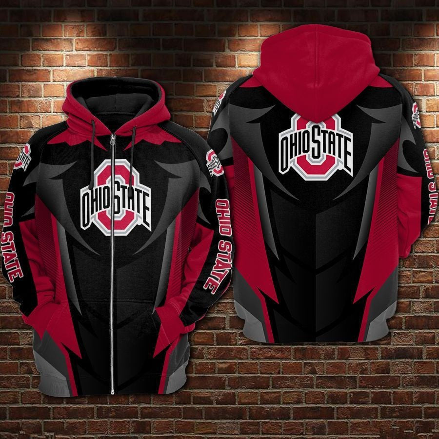 NCAAF Ohio State Buckeyes Zip Hoodie 3D Nicegift 3ZHX6D2