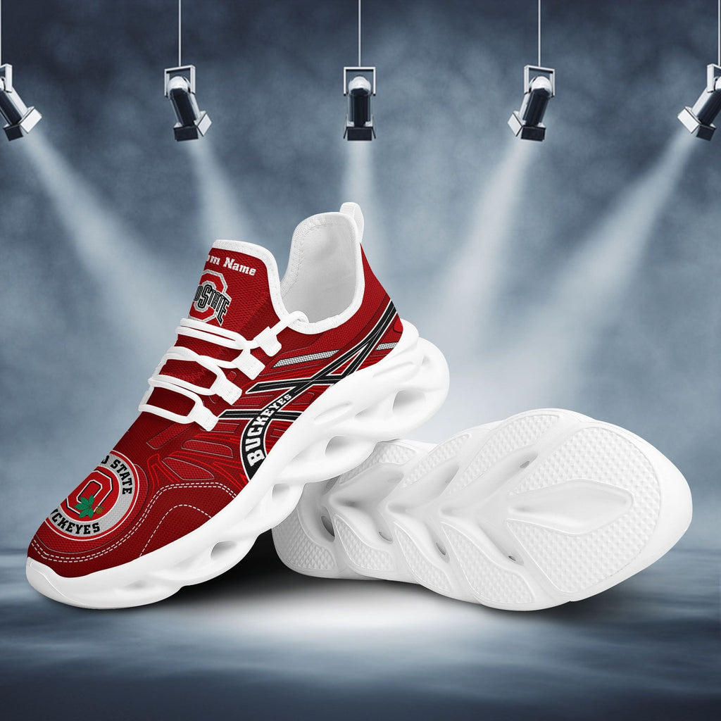 NCAAF Ohio State Buckeyes (Your Name) Max Soul Shoes Nicegift MSSR2U0