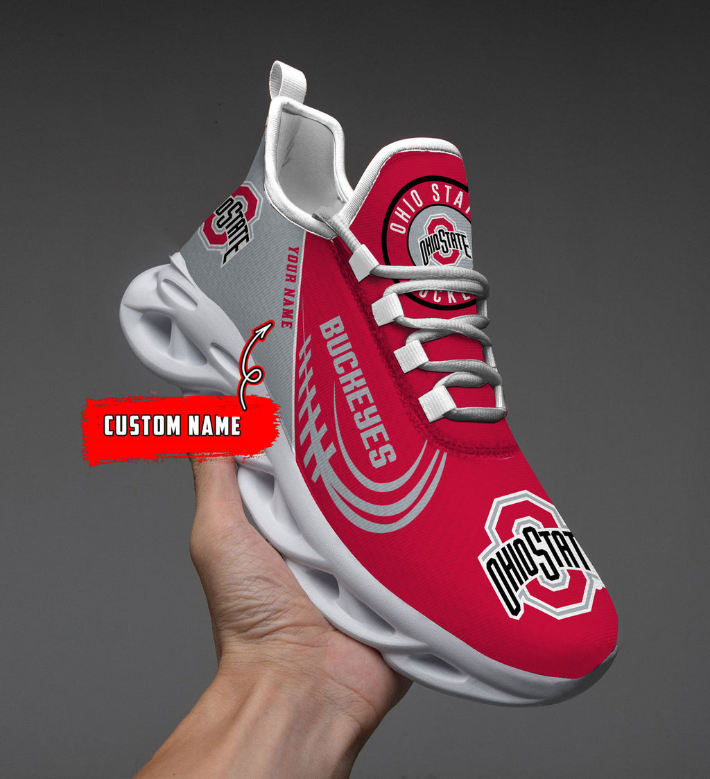 NCAAF Ohio State Buckeyes (Your Name) Max Soul Shoes Nicegift MSSU7H1