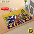 Minnesota Vikings Christmas Personalized Doormat BGD45S