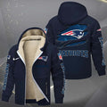 New England Patriots Multicolor Premium Thick Zip-Up Hoodie ANZTZH33