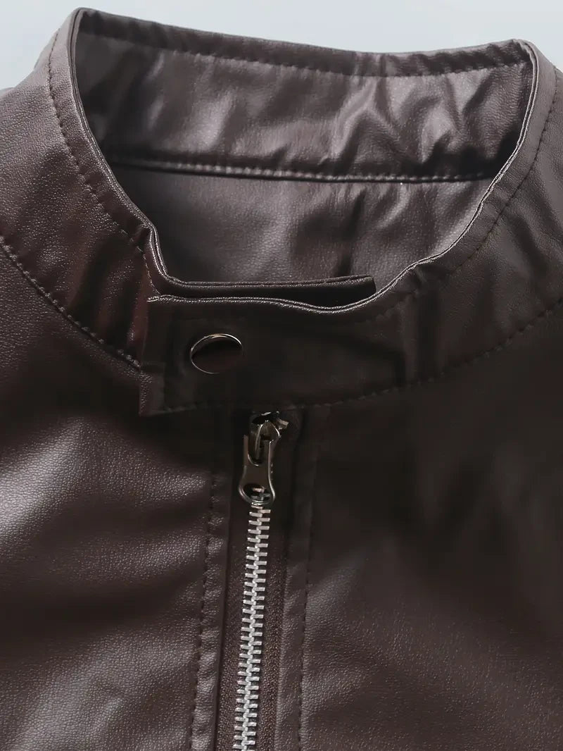 Ultra-Premium Leather Jacket Dual Zip Chest— Cincinnati Bengals SPTSLJ024