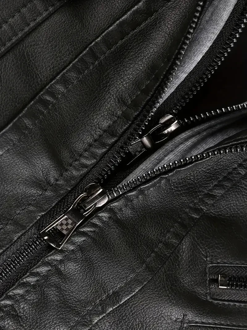 Atlanta Falcons HVKC7213 - Premium & Ultra-Thick Leather Jacket with Fleece Hood