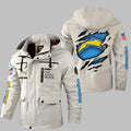 Los Angeles Chargers Personalized Winter Windbreaker Jacket ANZWWJ10