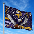 Minnesota Vikings - Flag-Custom Name VA4265