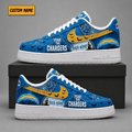 Los Angeles Chargers | Premium NFL Fear The Team Halloween AF1 Sneakers - VA323524