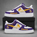 Minnesota Vikings | Premium NFL Fear The Team AF1 Sneakers Personalized - VA37438