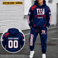 New York Giants Personalized Combo Hoodie And Sweatpants Gift For Fan VA1063