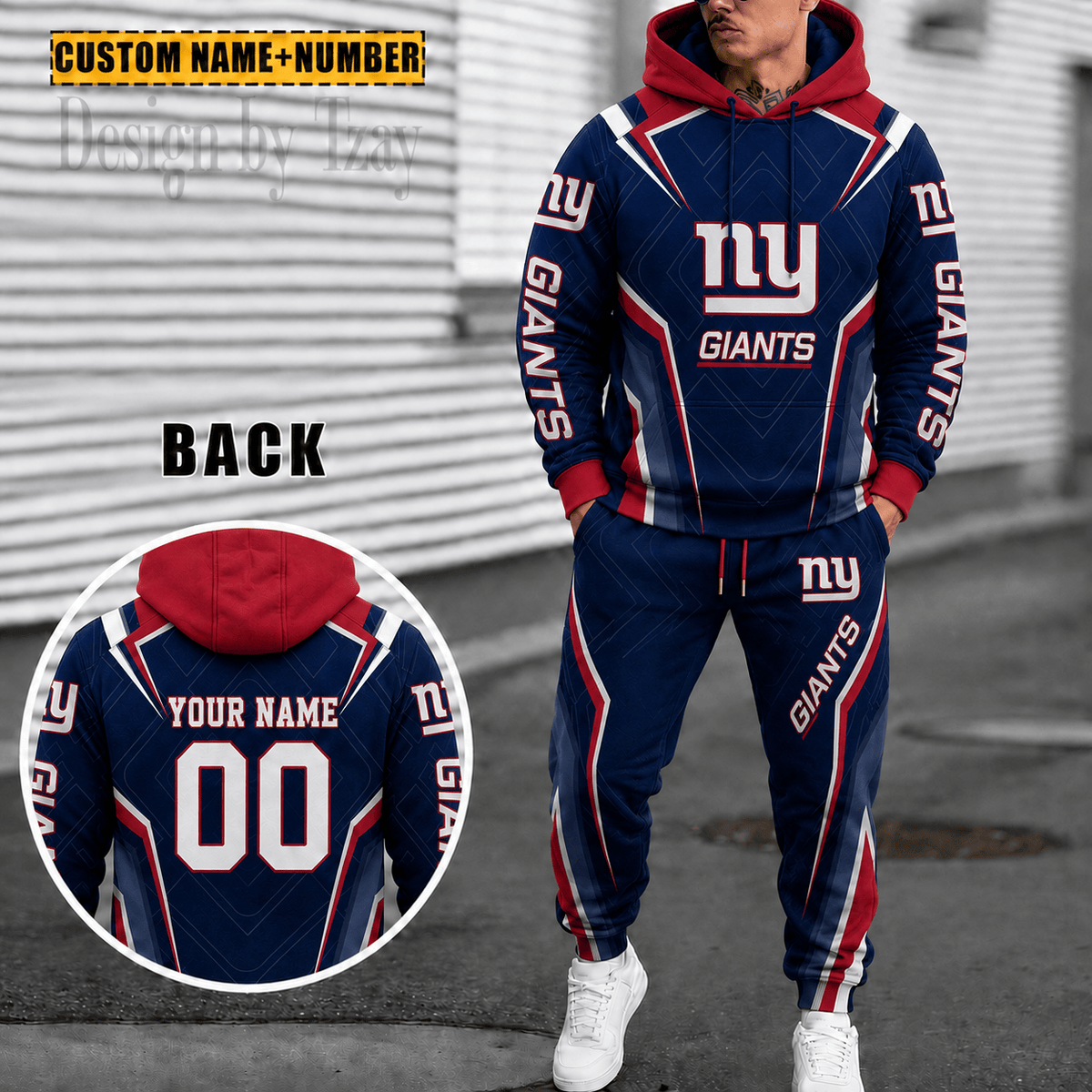 New York Giants Personalized Combo Hoodie And Sweatpants Gift For Fan VA10111