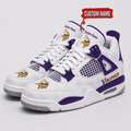 Minnesota Vikings Personalized AJ4 Sneaker VA352