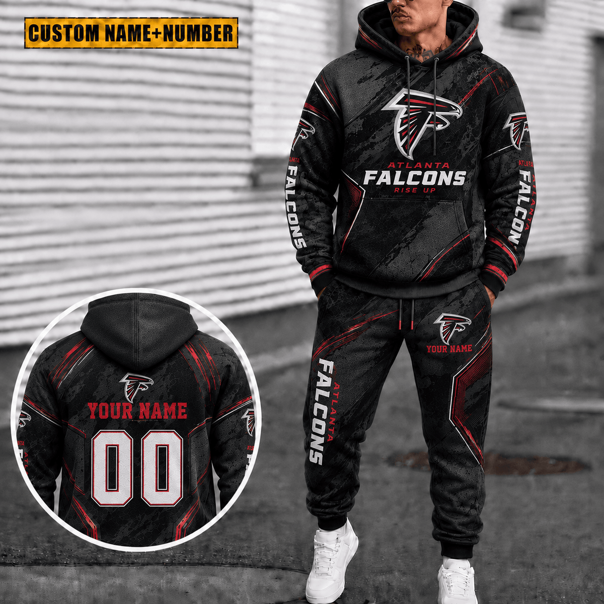 Atlanta Falcons Personalized Combo Hoodie And Sweatpants Gift For Fan VAN40016