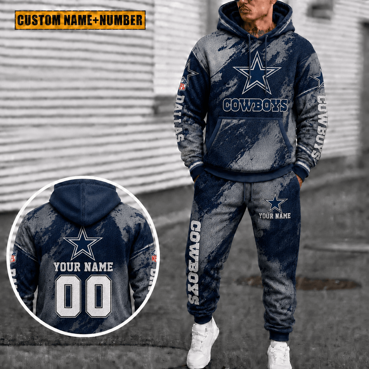 Dallas Cowboys Personalized Combo Hoodie And Sweatpants Gift For Fan VAN6139
