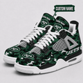 New York Jets Personalized AJ4 Sneaker VAN12108