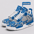 Detroit Lions Personalized AJ4 Sneaker VAN12120