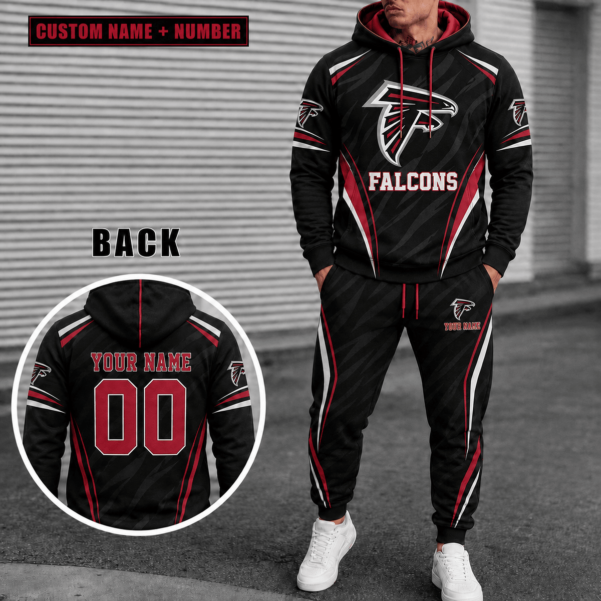 Atlanta Falcons Personalized Combo Hoodie And Sweatpants Gift For Fan VAN55237