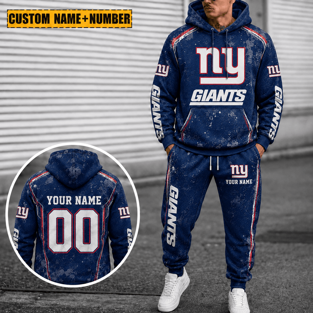 New York Giants Personalized Combo Hoodie And Sweatpants Gift For Fan VAN77168