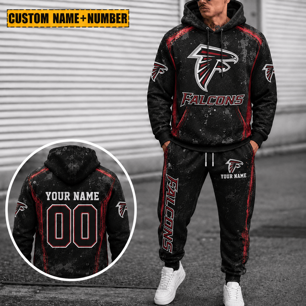 Atlanta Falcons Personalized Combo Hoodie And Sweatpants Gift For Fan VAN77177