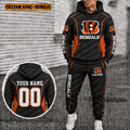 Cincinnati Bengals Personalized Combo Hoodie And Sweatpants Gift For Fan VAN88191