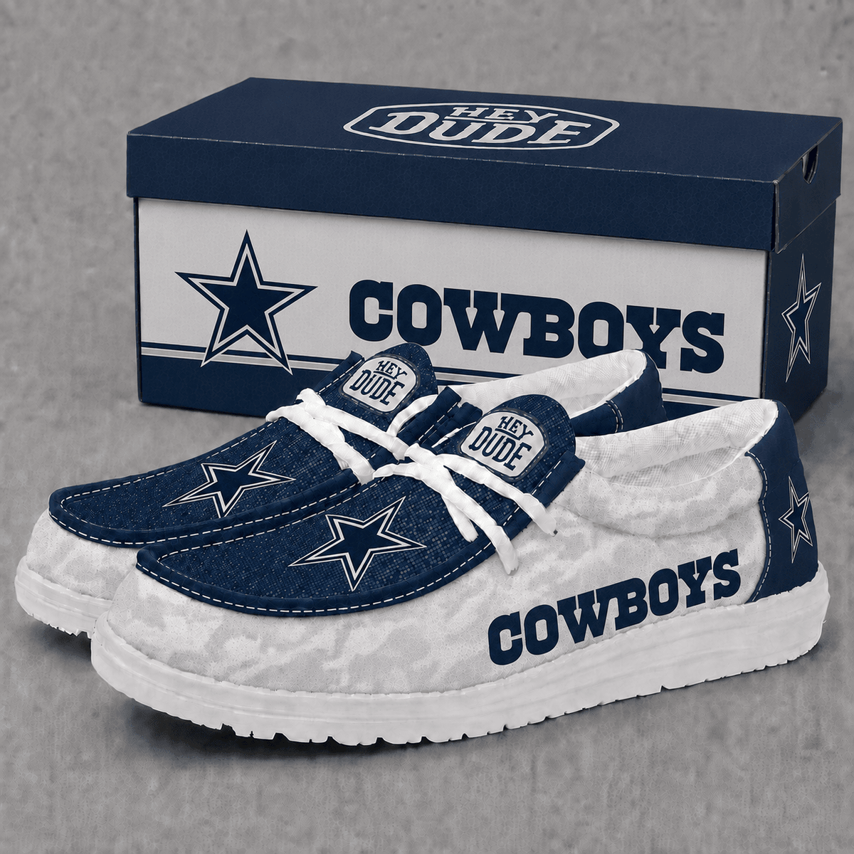 Dallas Cowboys | Premium NFL Football Field Fan Loafer Shoes - VA22529