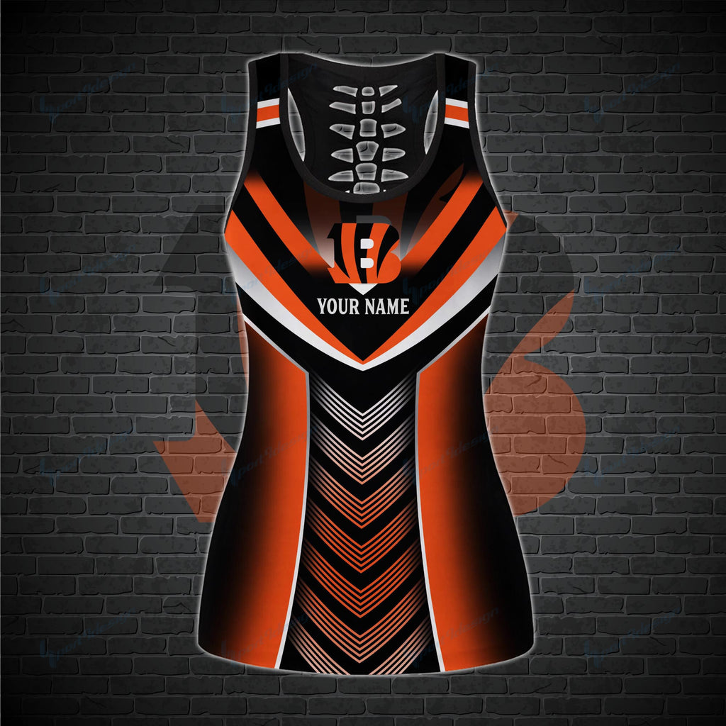 Cincinnati Bengals Personalized Leggings And Tank Top BG07
