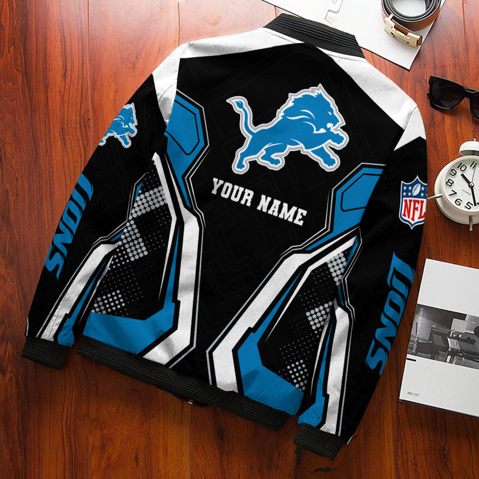 Detroit Lions Personalized Bomber Jacket BGBBJ984