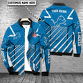 Detroit Lions Personalized Bomber Jacket BG935
