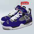 Baltimore Ravens Personalized AJ4 Sneaker BG331