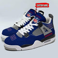 New York Giants Personalized AJ4 Sneaker BG333