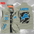 Detroit Lions Sleeveless Jacket Multicolor S9SLJK076