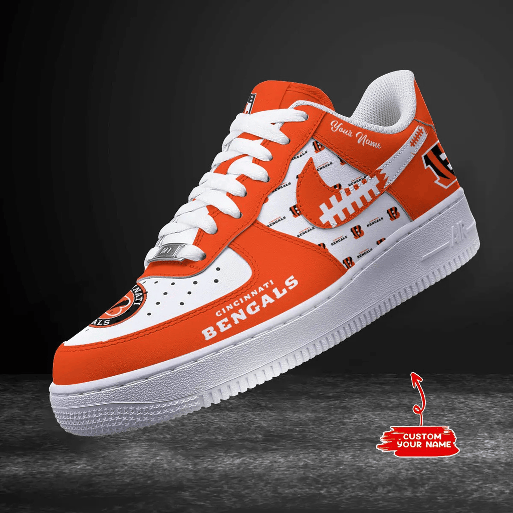 Cincinnati Bengals Personalized AF1 Shoes 1408 BGAF1S568