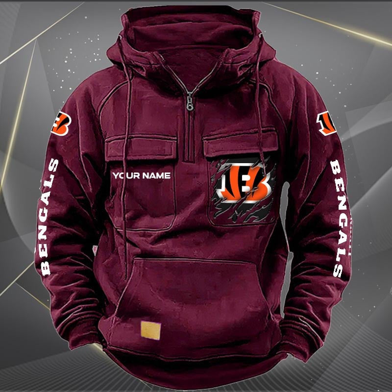 Cincinnati Bengals Vintage Men Hoodie AZVMHD038