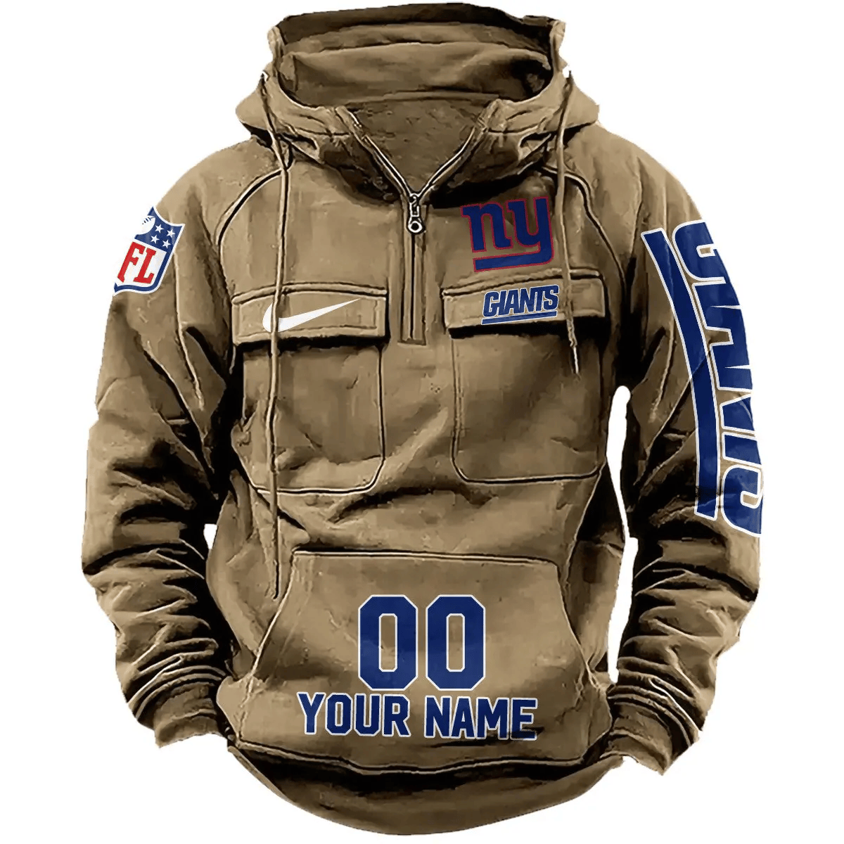New York Giants Vintage Men Hoodie AZVMHD085