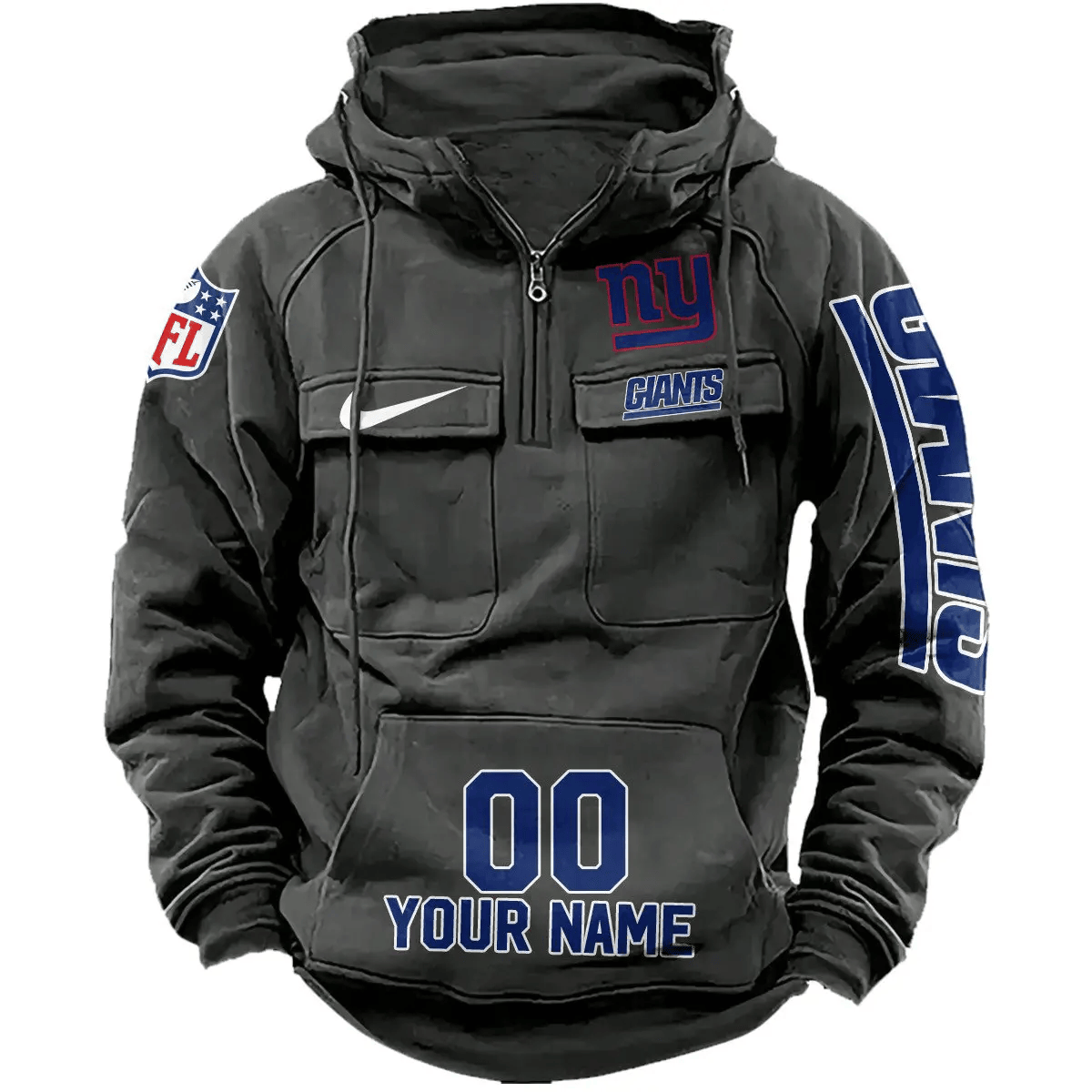 New York Giants Vintage Men Hoodie AZVMHD085