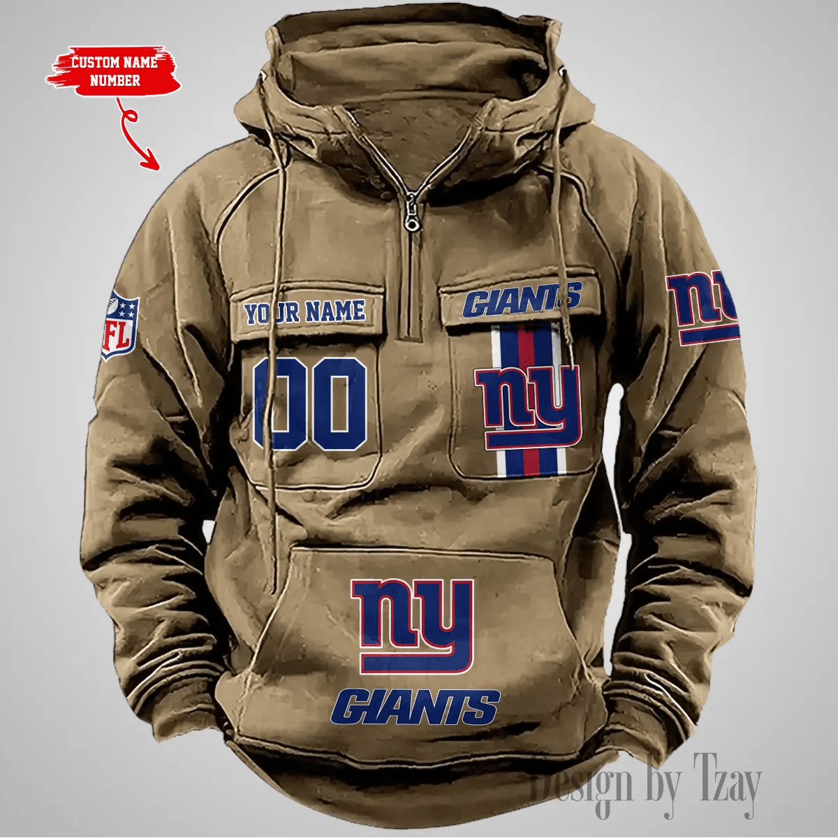 New York Giants Vintage Men Hoodie DV2 AZVMHD435