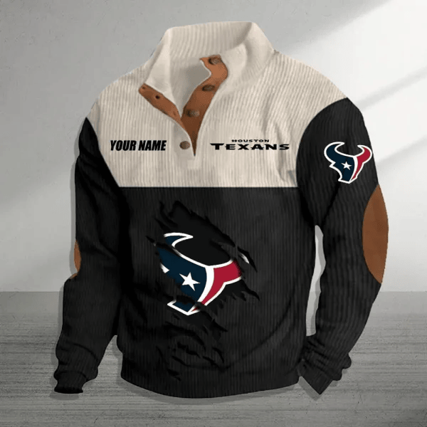 Houston Texans Premium Personalized Game-Day Pullover S9DBSCH141