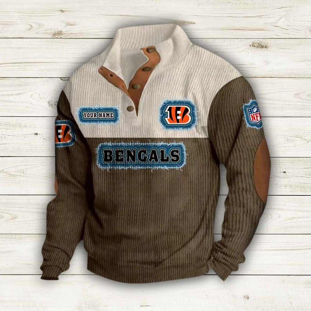 Cincinnati Bengals Premium Personalized Game-Day Pullover S9DBSCH167
