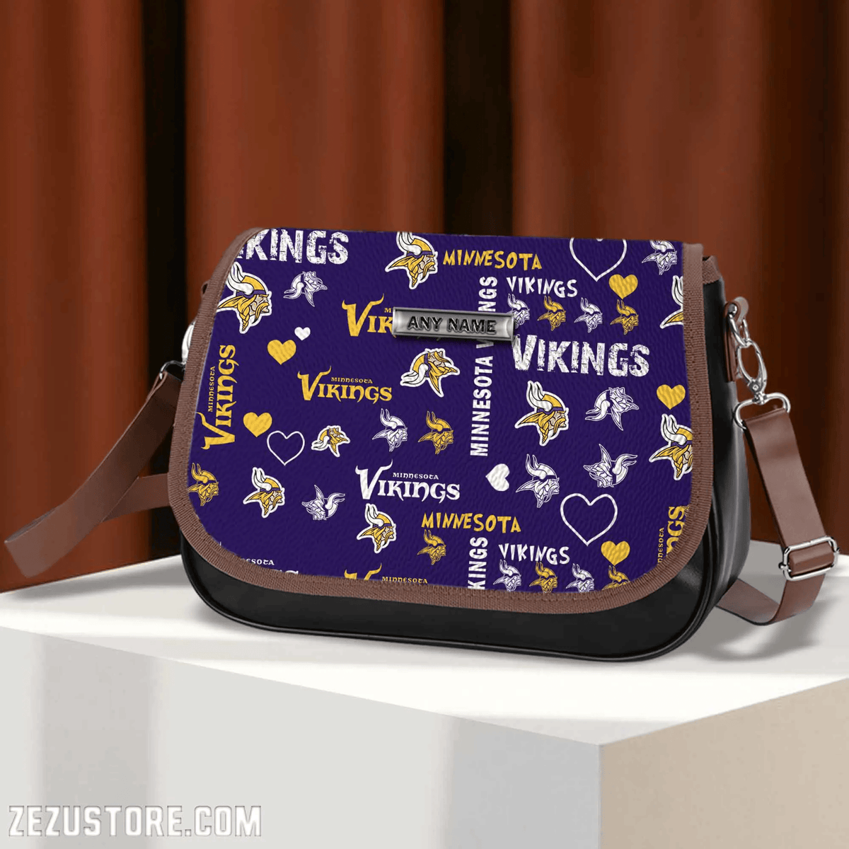 Minnesota Vikings NFL M01 Leather Bag ANZM01LB021