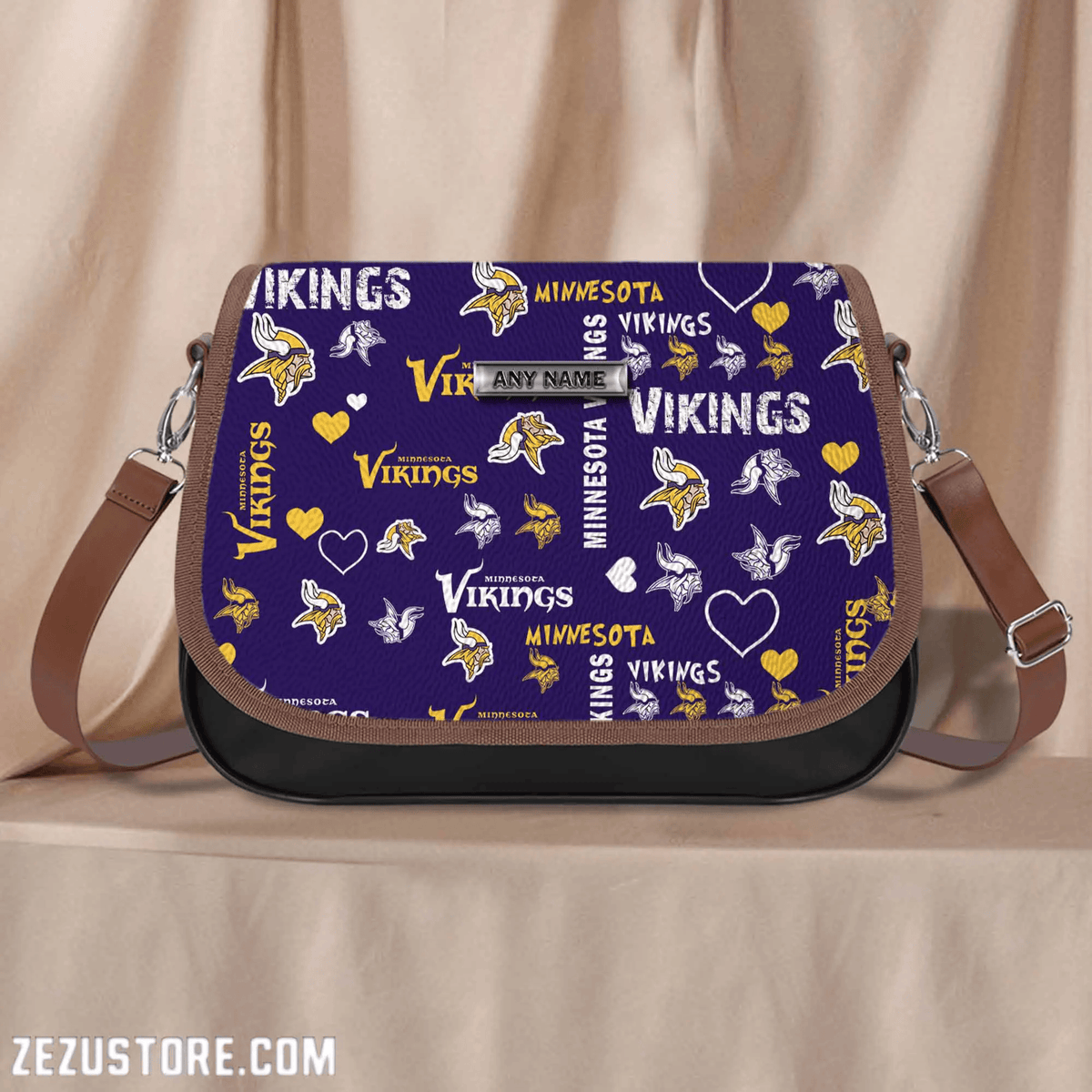 Minnesota Vikings NFL M01 Leather Bag ANZM01LB021