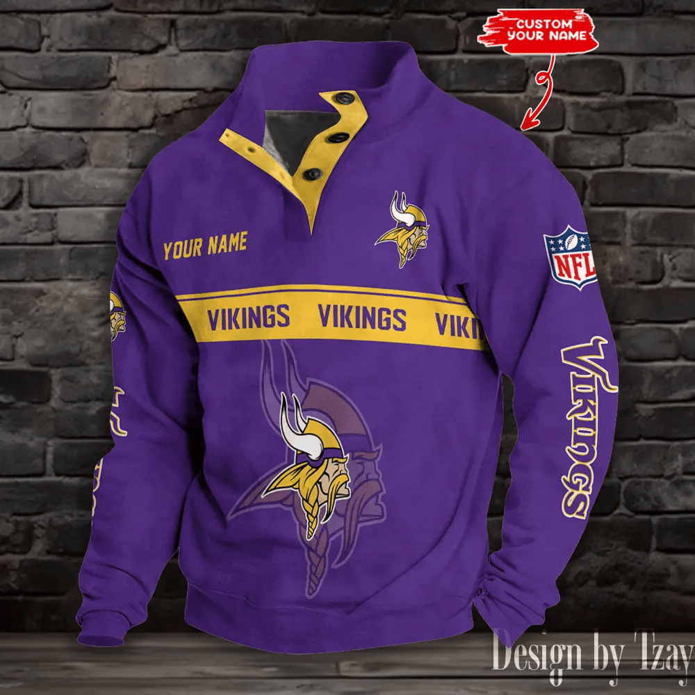 Minnesota Vikings Sports Print Sweatshirt S9DBSCH751