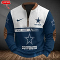 Dallas Cowboys Men's Vintage Zipper Stand Collar Sweatshirt S9MPZNS310