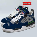 Seattle Seahawks Personalized AJ4 Sneaker BG322