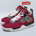 Arizona Cardinals Personalized AJ4 Sneaker BG329