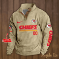 Kansas City Chiefs Premium Stand-Collar Game-Day Pullover - Engineered Warmth & Personalized Name S9DBSCH080