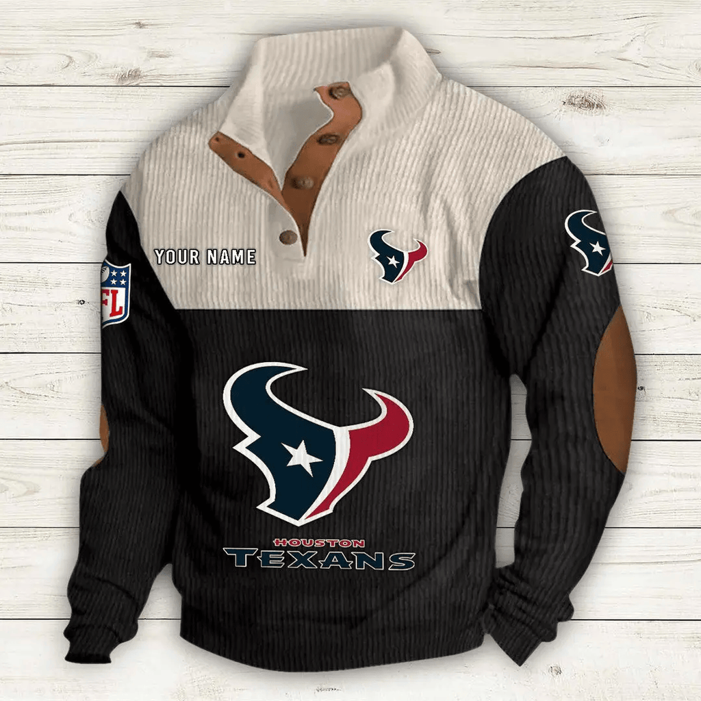 Houston Texans Double Stand Collar Sport Hoodie S9DBSCH1008