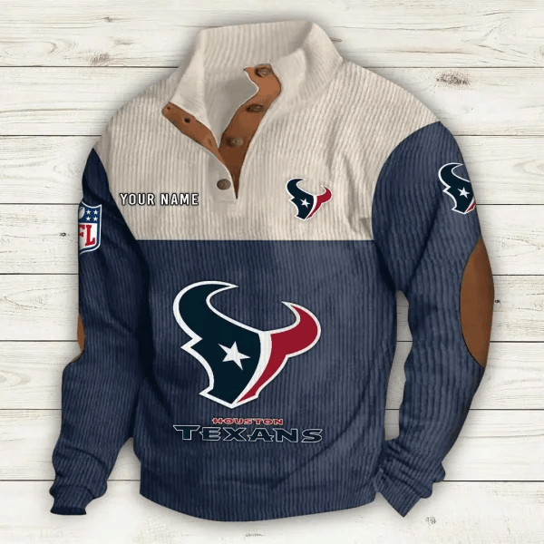 Houston Texans Double Stand Collar Sport Hoodie S9DBSCH1008