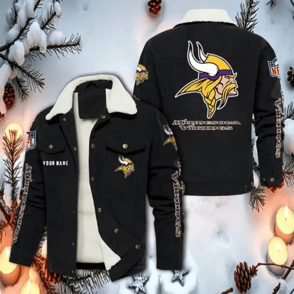 Minnesota Vikings Corduroy Fleece Jacket SPTCRFJK021